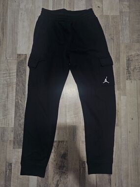 Jordan Kids Fleece Cargo Pants Black Cargo Joggers
